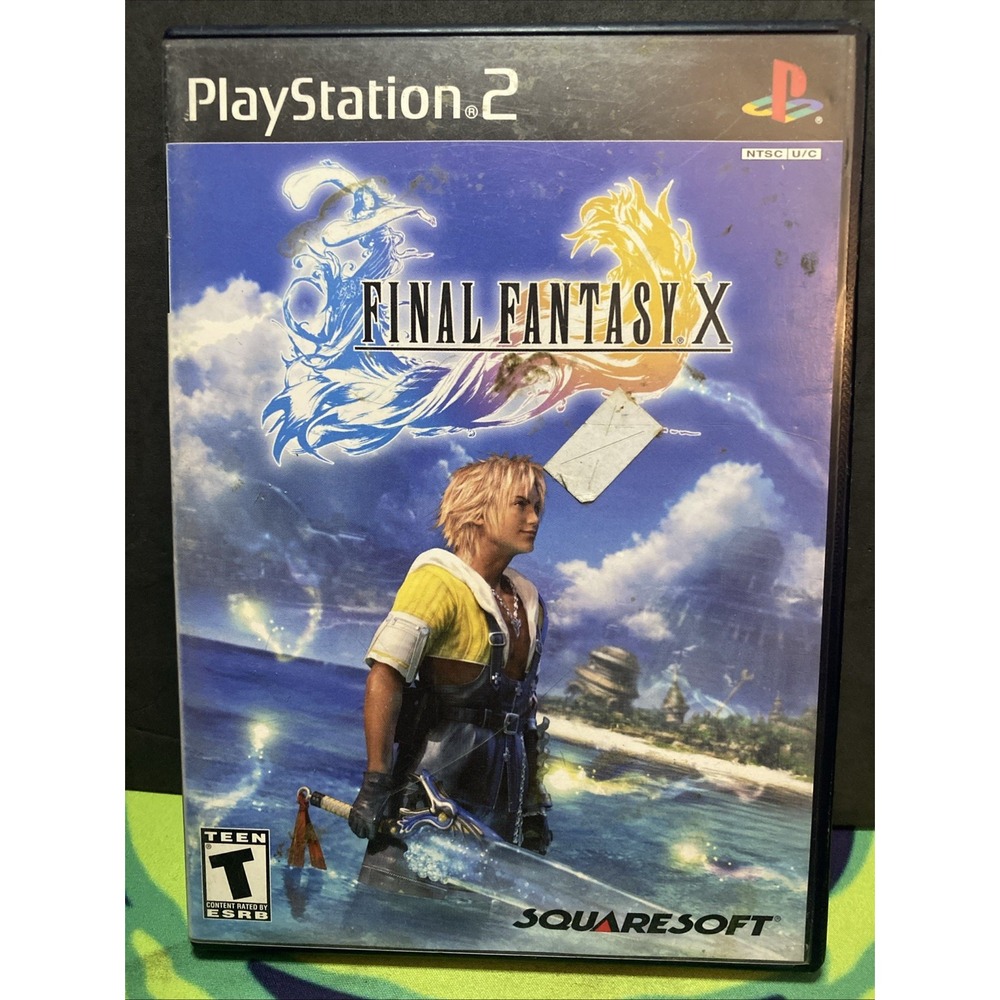 Sony PlayStation PS2 Game: Final Fantasy X w/ Manual -BLACK LABEL